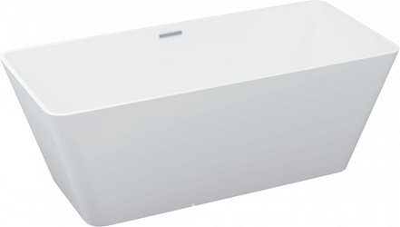 Ванна из искусственного камня Цвет и Стиль Стилло Сталь| 148x67x46