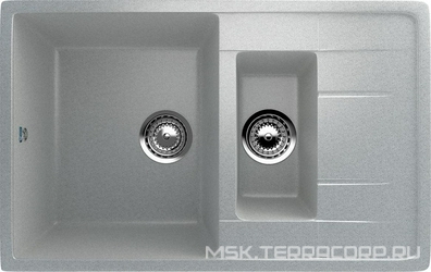 Мойка кухонная Ulgran U-205-310 серый| 49x77x19