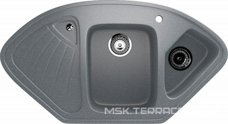 Мойка кухонная Ulgran U-501-309 темно-серая| 55x103x17