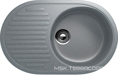 Мойка кухонная Ulgran U-107-309 темно-серая| 45x72x18