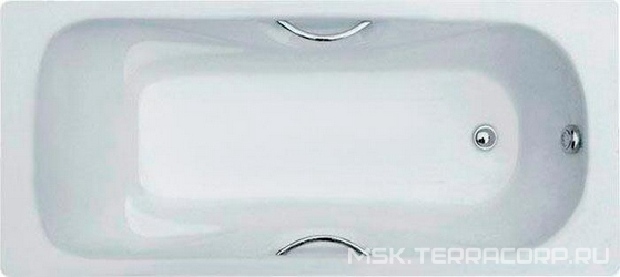 Чугунная ванна Maroni Colombo 160x75 с ручками| 160x75x40