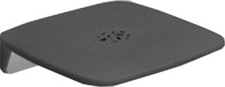 Сиденье для душа, настенное, складное 350х365мм, max 120кг., крепл. в компл., (цв.серый/хром),  ZZ Provex Serie 300 3020 SD 05 PM