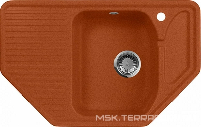 Мойка кухонная AquaGranitEx M-10 терракот 49x79x17 AquaGranitEx m-10 s329733
