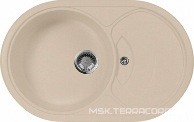 Мойка кухонная AquaGranitEx M-18s бежевая| 50x78x20