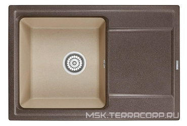 Мойка кухонная Granula Hibrid HI-74 песок-брют| 50x74x22