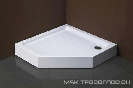 Поддон для душевого ограждения 90*90, белый, сифон в комплекте ZZ Black & White Stellar Wind P-09H