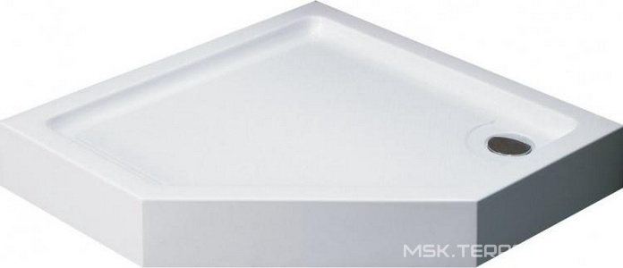 Поддон для душевого ограждения 90*90, белый, сифон в комплекте ZZ Black & White Stellar Wind P-09H