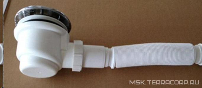 Поддон для душевого ограждения 90*90, белый, сифон в комплекте ZZ Black & White Stellar Wind P-09H