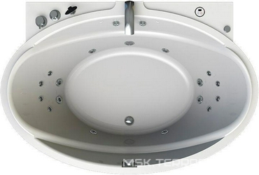 Акриловая ванна Radomir  Лечебный Chrome 185x124 с пультом 185x124x50 Radomir Лагуна s385872