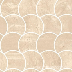 Mosaico Wavy Avorio Nat/Rett ZZ |30x30