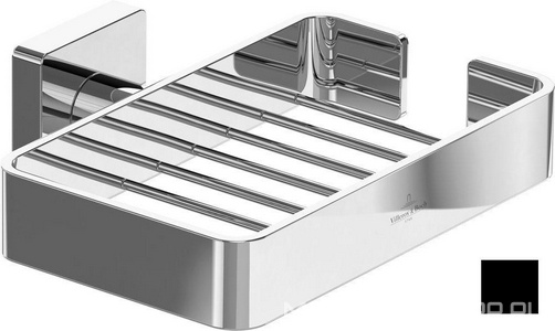 Мыльница-решетка настенная, (цв.черный матовый),  ZZ Villeroy & Boch Elements – Striking TVA152008000K5