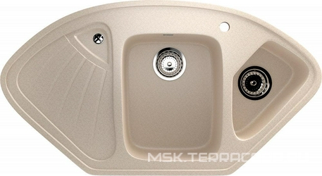 Мойка кухонная Ulgran U-501-328 бежевая| 55x103x17