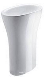 Раковина 600х370хh850мм, свободностоящая, выпуск в стену, крепл в компл., (без отв. д/смесит., ,без сифона арт.SIFL, без перелива) белая , Muse XX