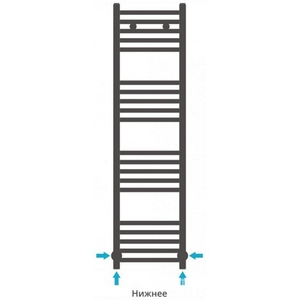 Полотенцесушитель "" 1200*300 мм, подключ. 3/4, комплектующие в комплекте, хром ZZ Сунержа Модус 00-0250-1230