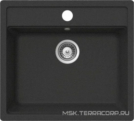 Мойка кухонная Whinstone Немос 1B черный металлик| 50x56x20