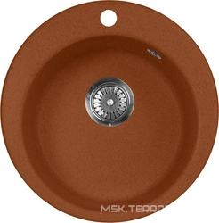Мойка кухонная AquaGranitEx M-05 терракот| 47x47x18