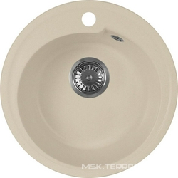 Мойка кухонная AquaGranitEx M-45 бежевая| 44x44x18