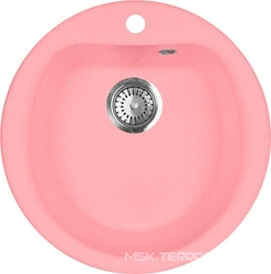 Мойка кухонная AquaGranitEx M-07 розовая| 49x49x20
