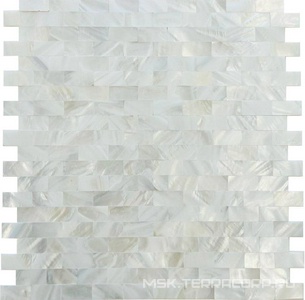 Мозаика Мастера Керамики Glass 753 из натурального перламутра (чип 15*30) 28,5х30