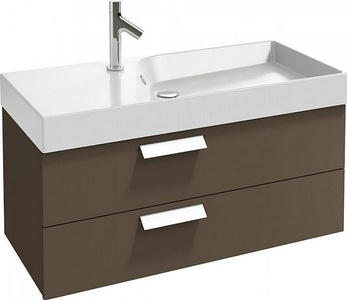 Тумба подвесная ,100*45 см, с 2 выдвижными ящиками, без раковины-столешницы (арт.EXN112-Z-00), арлингтонгский дуб XX Jacob Delafon Rythmik EB1304-E70