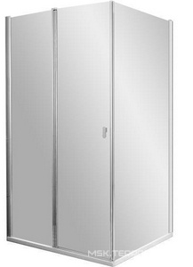 Душевое неподвижное ограждение -80, профиль сатин, стекло прозрачное ZZ Ravak CPS 9QV40U00Z1