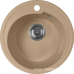 Мойка кухонная AquaGranitEx M-45 песочная| 44x44x18