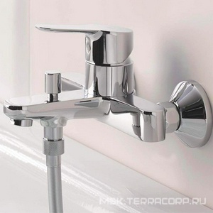 Смеситель для ванны и душа, однорычажный, БЕЗ душ.гарн., хром Grohe BauEdge 23334000