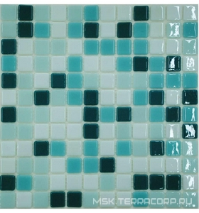 Мозаика Мозаика из стекла на сетке SH-050 |31.5x31.5 Спектр-М Микс стекло SH-050