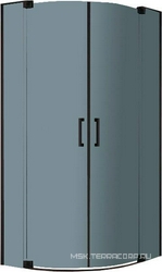 SLIDER-R-2-80/90-GRIGIO-NERO Душевой уголок | ZZ