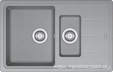 Мойка кухонная Franke Basis BFG 651-78 серая| 50x78x20