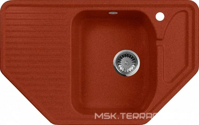 Мойка кухонная AquaGranitEx M-10 красный марс| 49x79x17