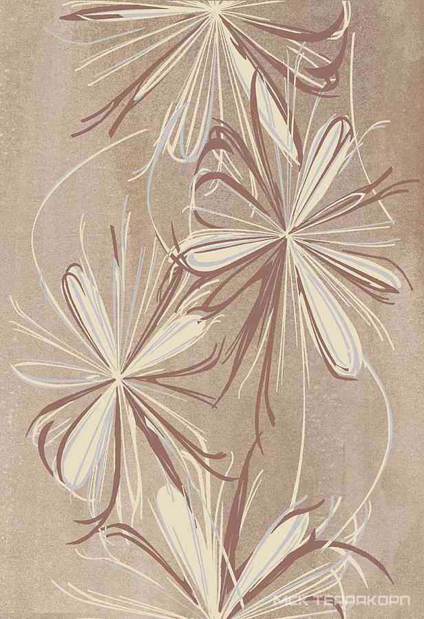 Декор SONNET BEIGE FLOWER |27.8x40.5