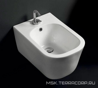 Биде подвесное 54х35см, крепёж арт.WB9N в компл., (цв.белый),  ZZ Kerasan Tribeca 512501
