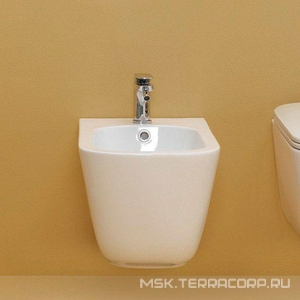 Биде подвесное 54х35см, крепёж арт.WB9N в компл., (цв.белый),  ZZ Kerasan Tribeca 512501