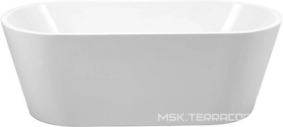 Ванна 1700x800xh600мм, отдельностоящая, слив-перелив, пробка слива цв.хром. в компл., (акрил цв.белый), BelBagno ZZ