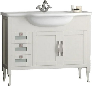 Тумба напольная  100, 1000*860*480 мм, цвет слоновая кость, БЕЗ раковины Классик (Керастайл)-100 ZZ Opadiris Мираж 00-00000055