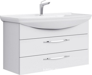 Тумба подвесная Aqwella Allegro 105 с 2 ящиками, цв. белый, ZZ