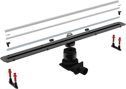 Дренажный канал 550мм, (готовый комплект: сифон d50 выход вбок 48л/мин,затвор гидро,мин h монтажа 72мм),  +, PestanZZ Pestan Confluo Slim Line 13100026