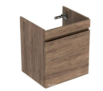 Тумба под раковину подвесная, 585хh606х423мм, 1 выдв.ящик, монтаж с раковиной 650мм, (цв. Пекан), крепёж в компл.,  ZZ Geberit Renova Plan 501.906.JR.1