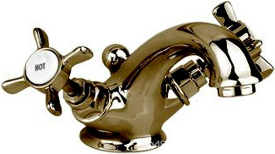 Смеситель для раковины, с д/к, (цв. бронза),  ZZ Gaia Victoria RN 534 BR