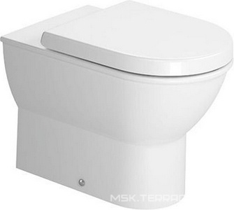 Унитаз напольный пристенный 370х570мм, без сиденья, для встр. в стену бачка, крепл. к полу в компл.,  ZZ Duravit Darling New 213909 20 00