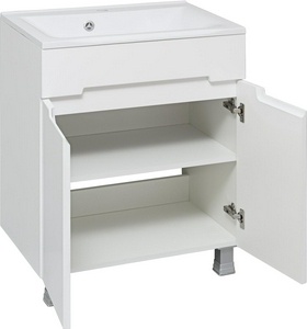 Тумба подвесная 65 см, без раковины, 1 выдвижной ящик,  цвет белый Aqua de Marco OLIVIA 2065COLI/H