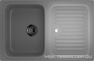Мойка кухонная Ulgran U-502-309 темно-серая| 50x76x18