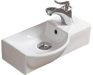 Умывальник Melana 400х220х125 мм на 1отверстие, цв.белый ZZ