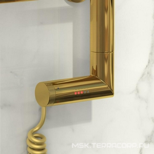 Полотенцесушитель " 2.0" 1000*600 мм, электрический, пульт управления справа, в комплекте 4 телескоп.кроншт., цв.золото ZZ Сунержа Галант 03-5201-1060