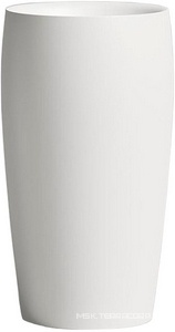 Раковина 470х470хh900мм, напольная, круглая, без отв.д/смес и перел., литой камень S-Sense глянец цв.белый, донный клапан Up&Down в компл.,  03 ZZ Salini Alda 130311G