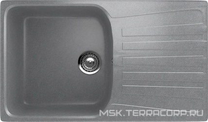 Мойка кухонная Ulgran U-203-342 графитовая| 48x83x19