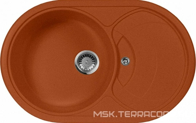 Мойка кухонная AquaGranitEx M-18s терракот| 50x78x20