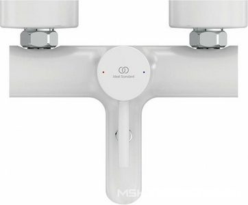 Смеситель для ванны, (цв.белый матовый / хром), Сeraline KL Ideal Standard ceraline BC199U5