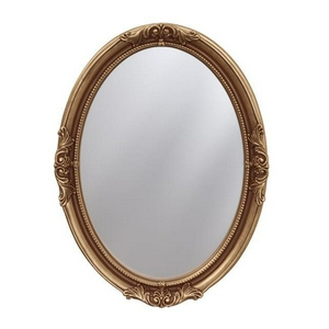 Зеркало овальное в раме (рама пластик ППУ цвет B-026 - (VOT) эмаль бронзовая), 62х82см, Caprigo ZZ Caprigo Универсал PL 030  цвет B-026 - (VOT) эмаль бронзовая